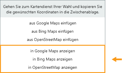 GIS anzeigen im Kartendienst